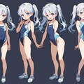 お友達と海辺のプールへのリファレンスシート 4枚目