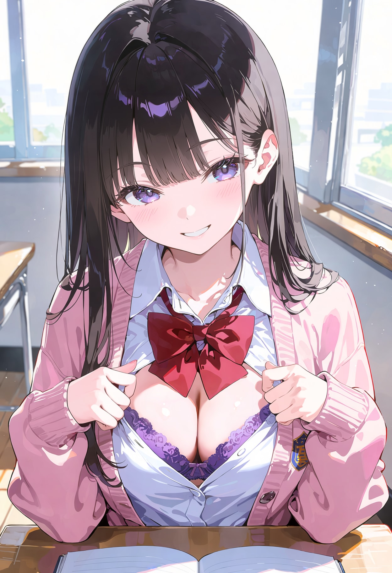 ふふっ、授業中なのに……