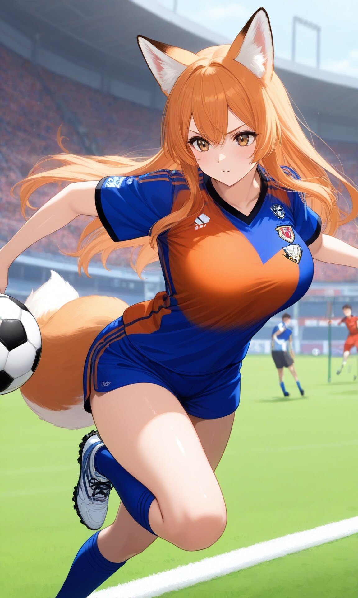 サッカー選手のキツネちゃん