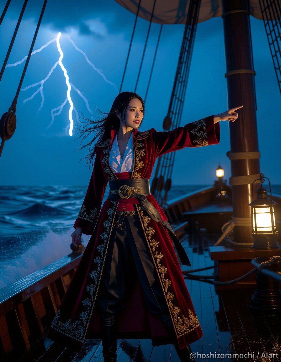 深紅の嵐、黄金の夜明け | の人気AIイラスト・グラビア