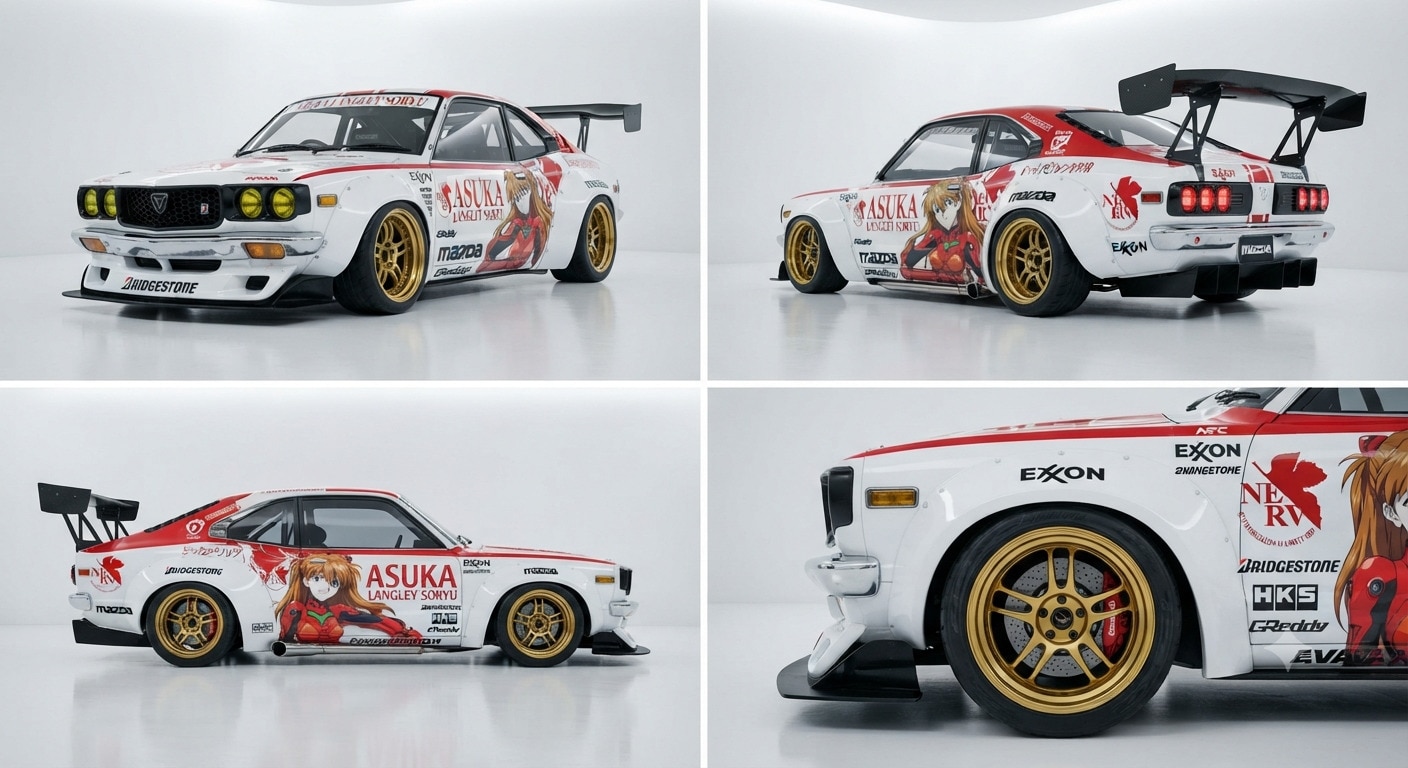 新世紀エヴァンゲリオン痛車RX-3 | の人気AIイラスト・グラビア