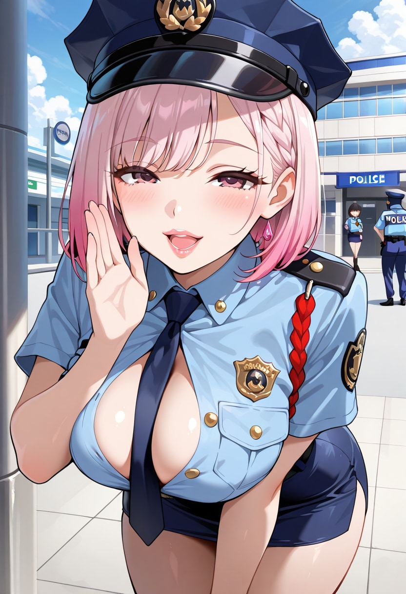 爆乳ミニスカポリス・桃24歳❤