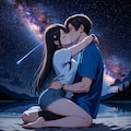 満天の星空の下で(モデル：早乙女さくら) 3枚目