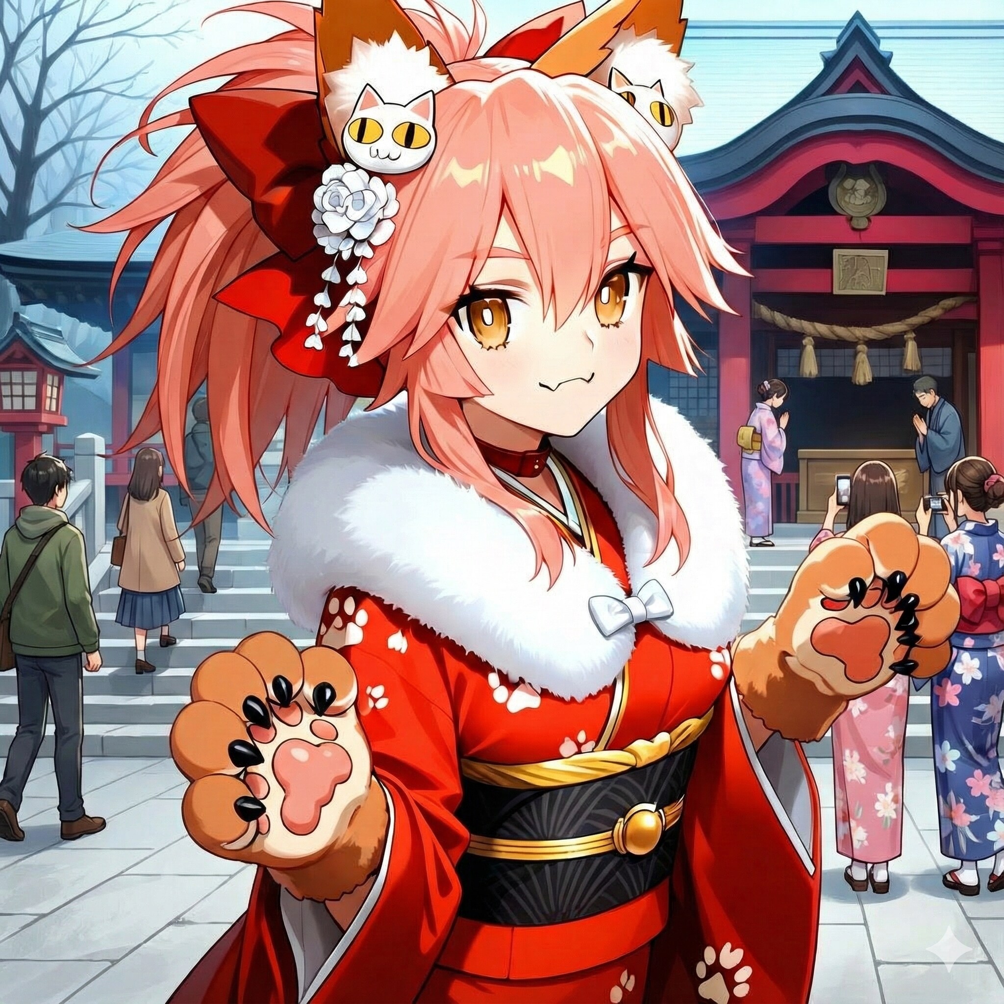 タマモさんも初詣🐾 | の人気AIイラスト・グラビア