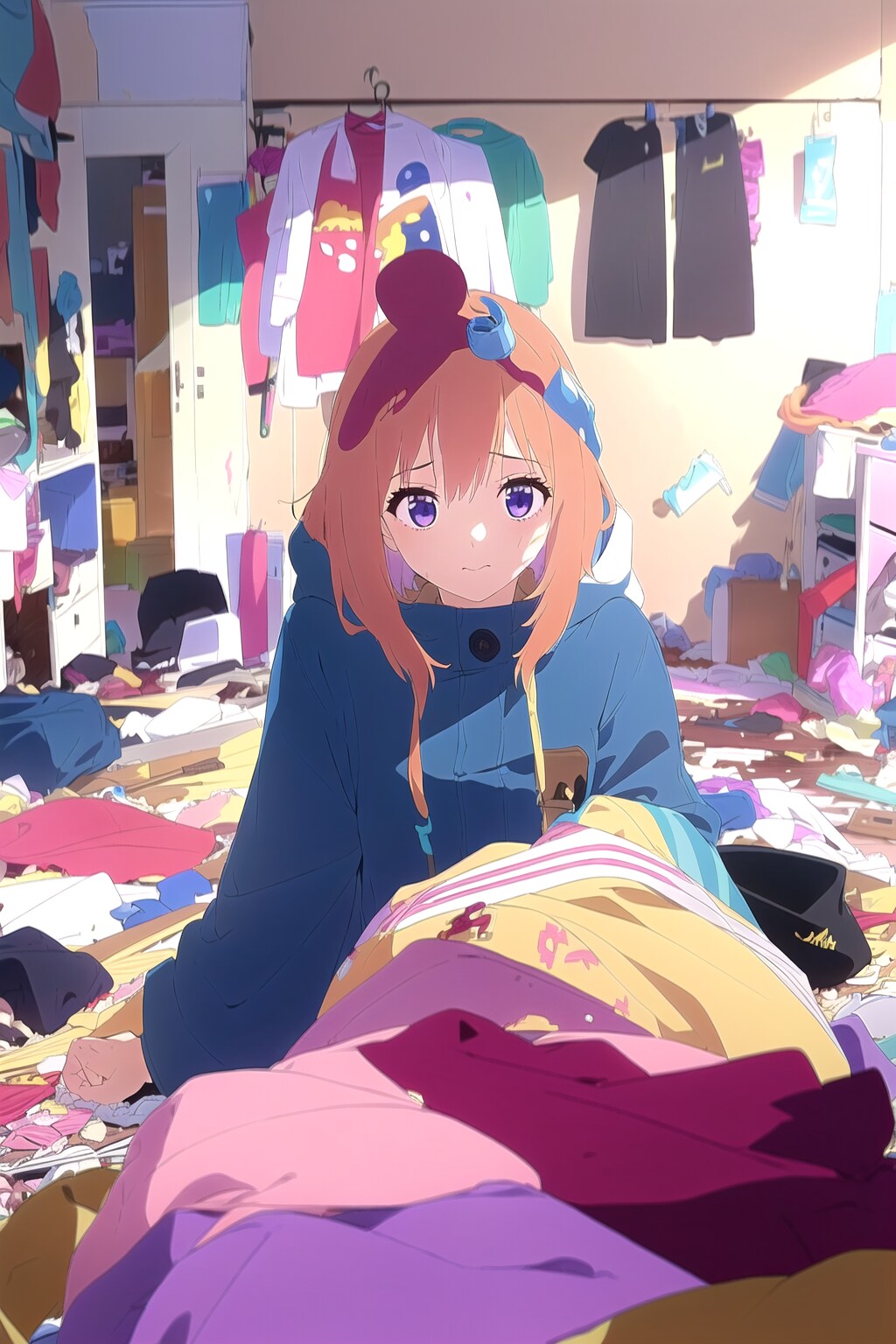 散らかりすぎた部屋の休日 | の人気AIイラスト・グラビア