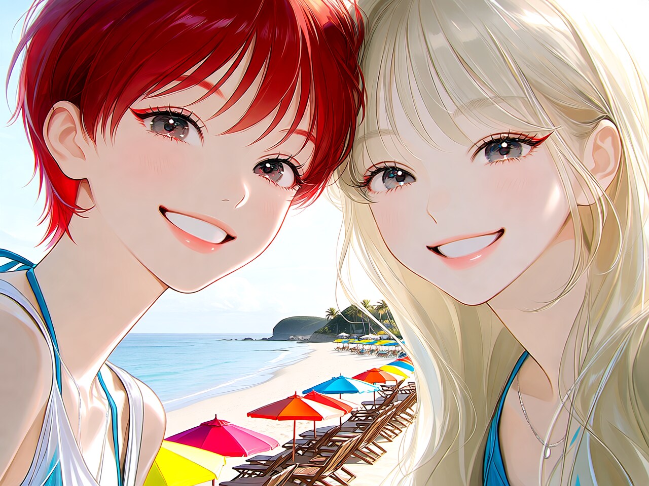 海に来てます