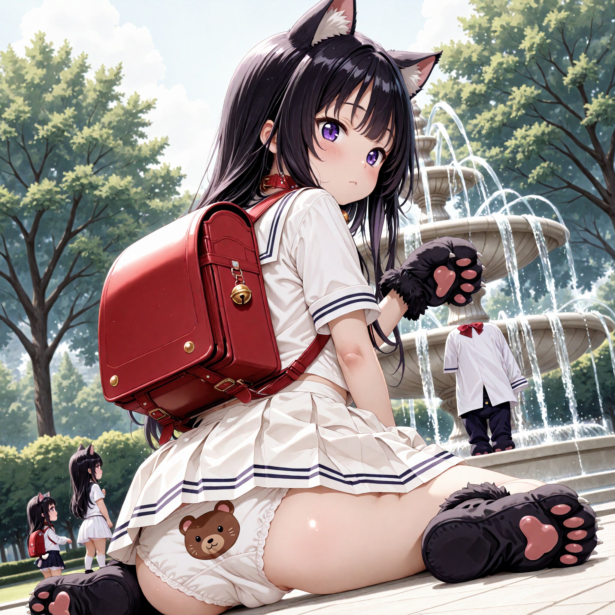 公園の子猫ちゃん（履いていたのは熊さんパンツ）