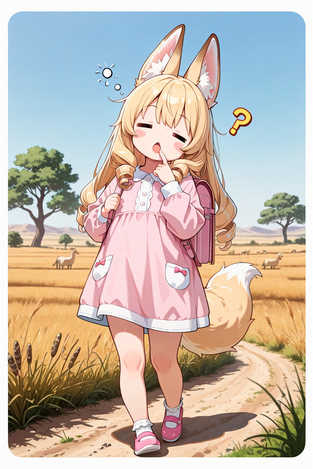 道に迷う幼少期のケモミミゆるふわおねえさん