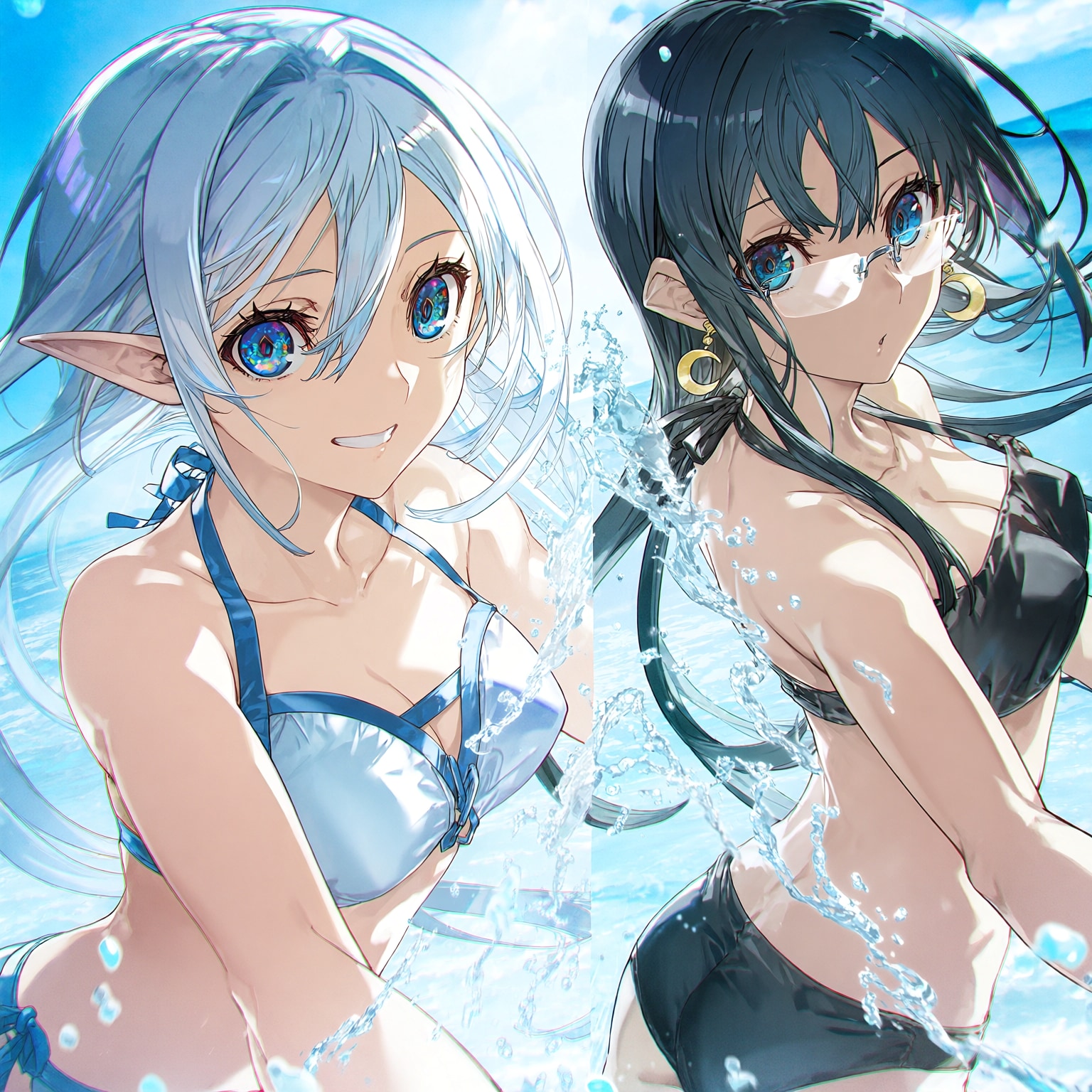 水遊び