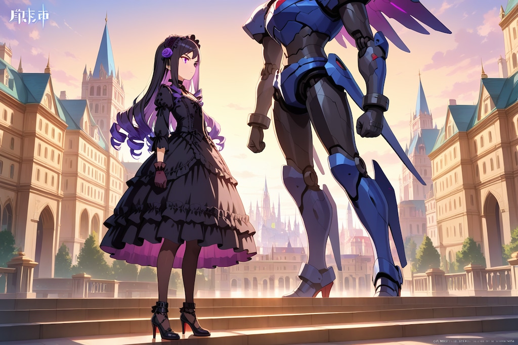 ロボに乗るお嬢様