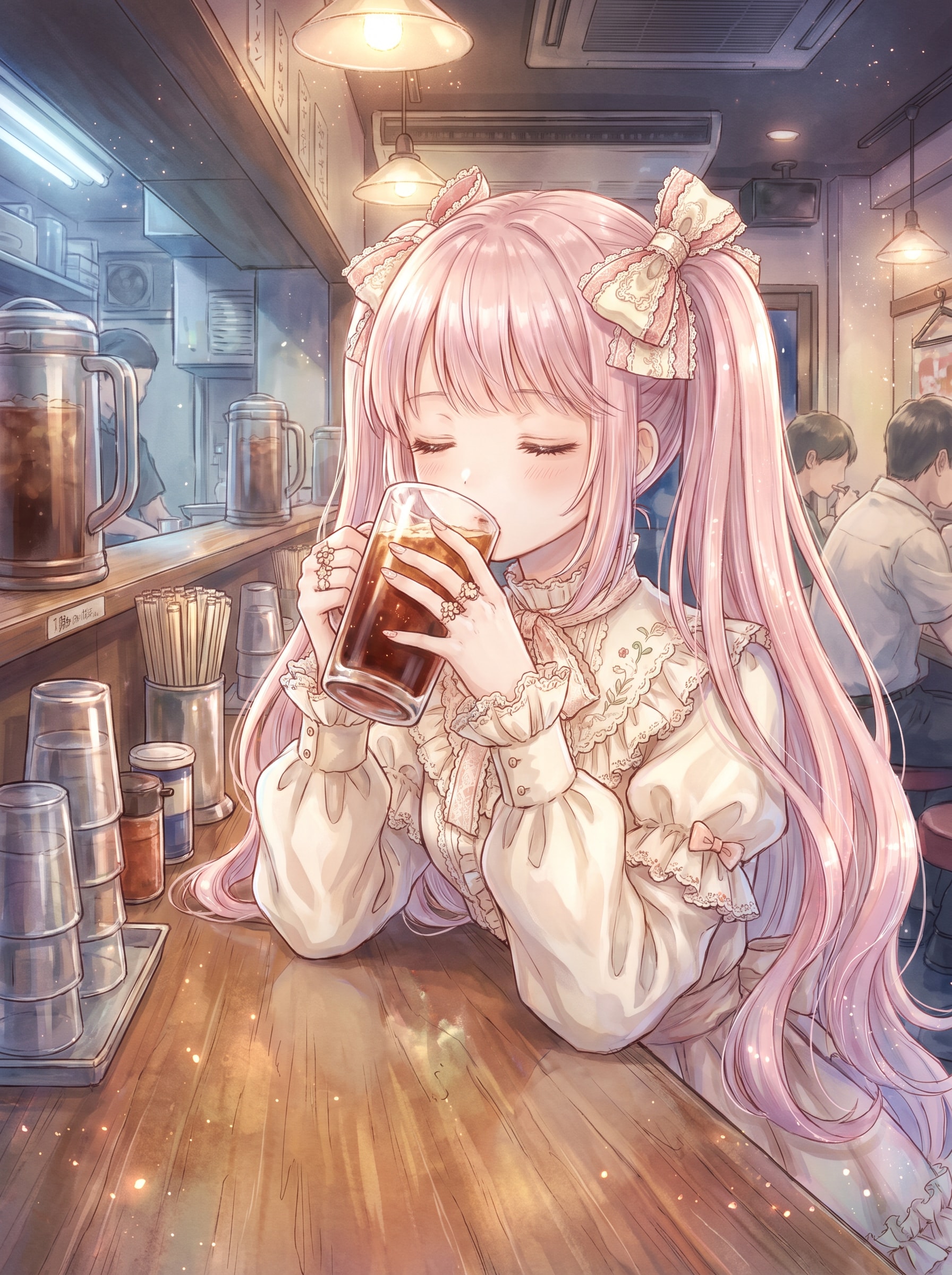 薔薇霞髪の静飲 | の人気AIイラスト・グラビア