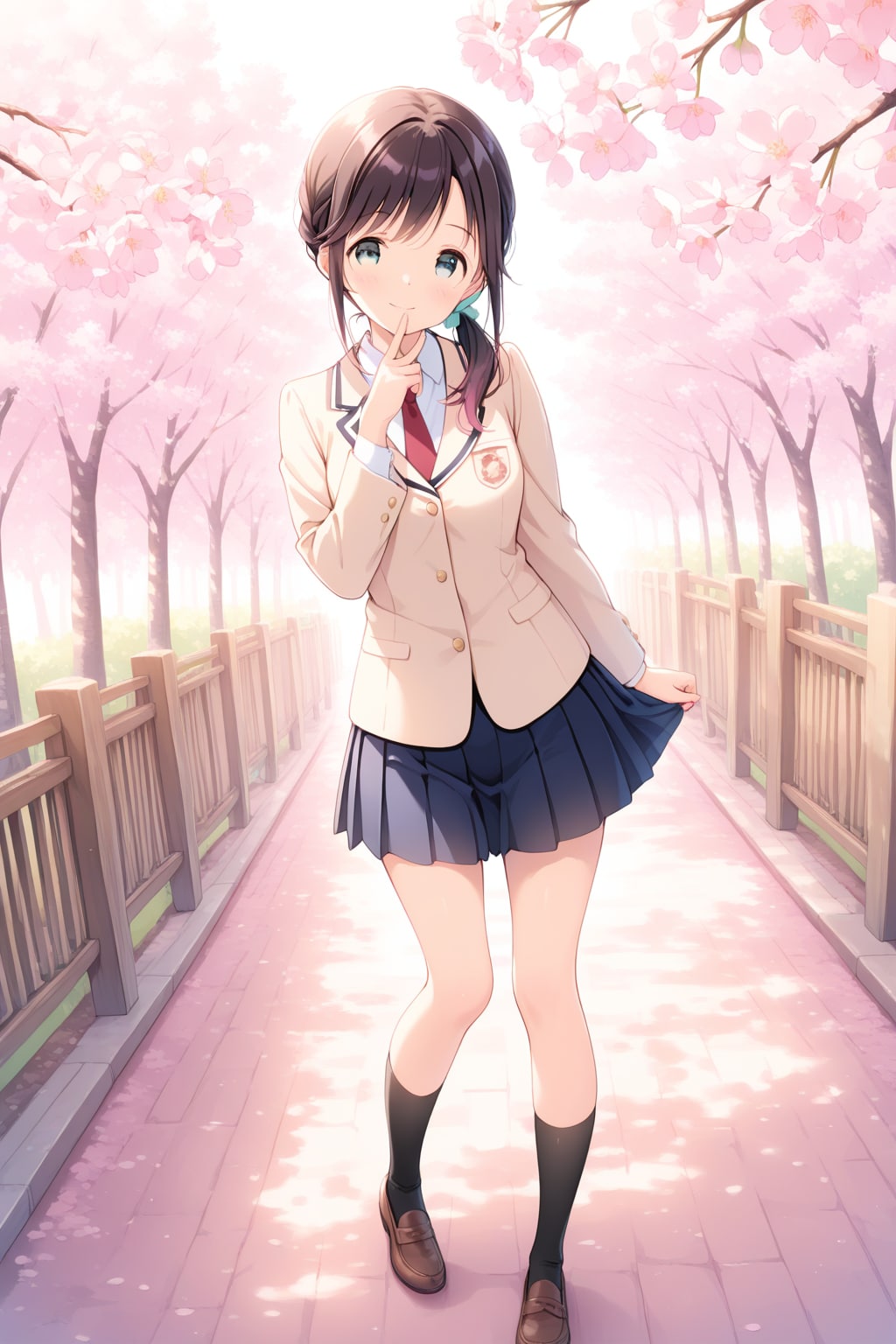 さくらさく入学式前のワンショット