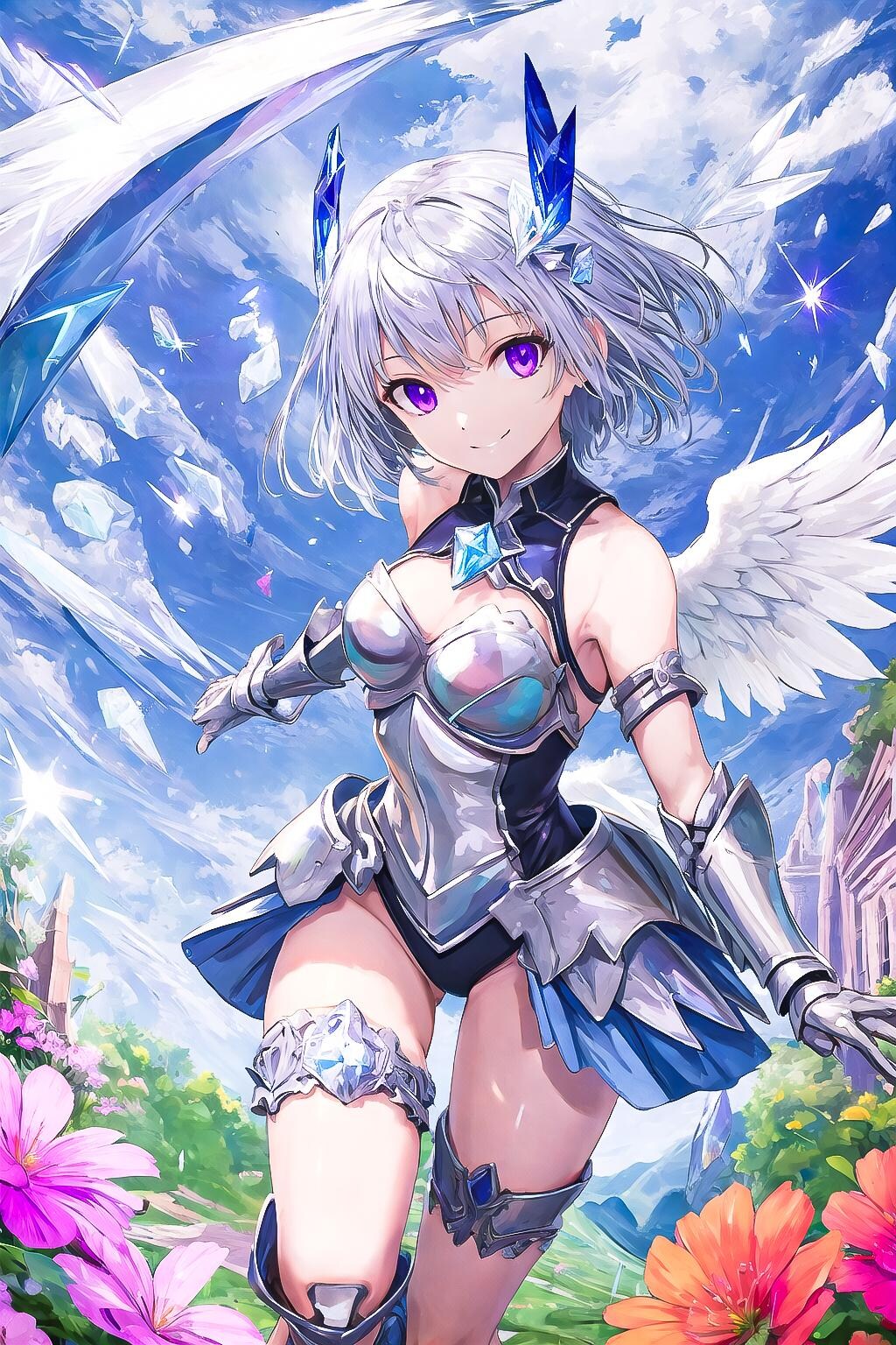 青髪てんしさん