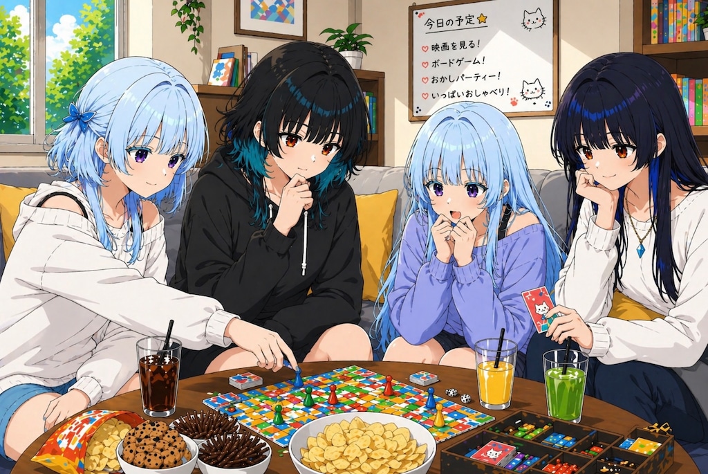 家でダブルデート