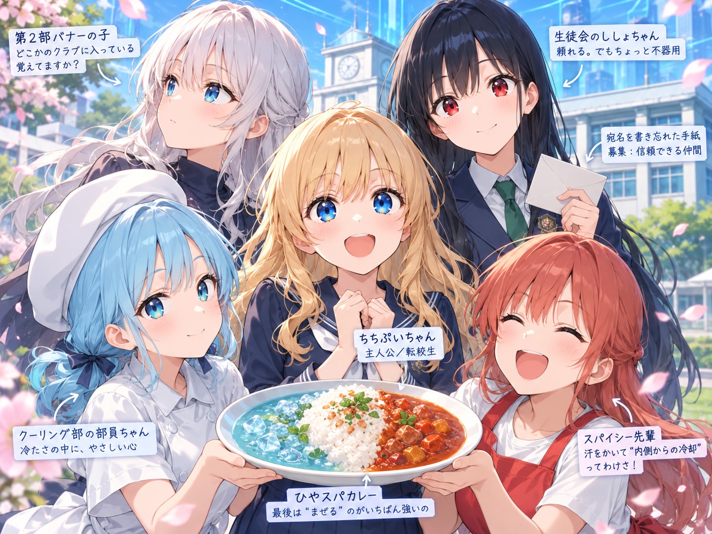 ちちぷいちゃんとGPU学園四天王 | の人気AIイラスト・グラビア