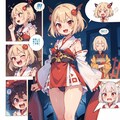 メ〇ガキヴァンパイアちゃんと仲間達！巫女になって廃れた神社を盛り上げる！（AIちゃんお任せ漫画） 3枚目