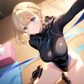 金髪ショート新体操美少女 2枚目