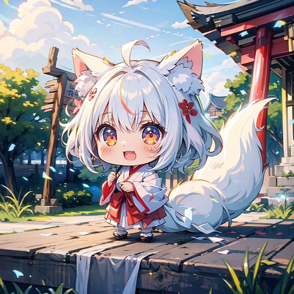 お稲荷さんの白狐巫女さんは今日も戦う