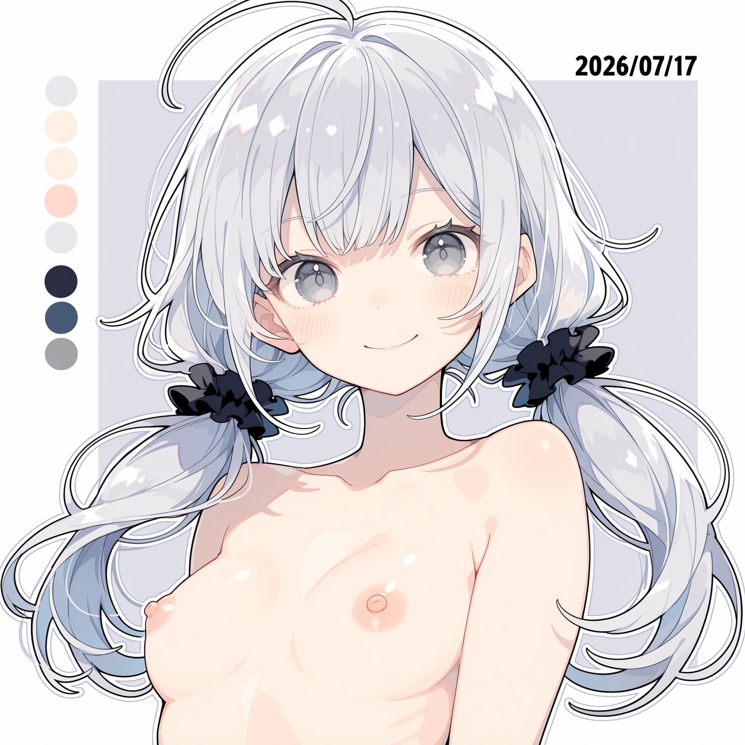 Silver Low Twintails