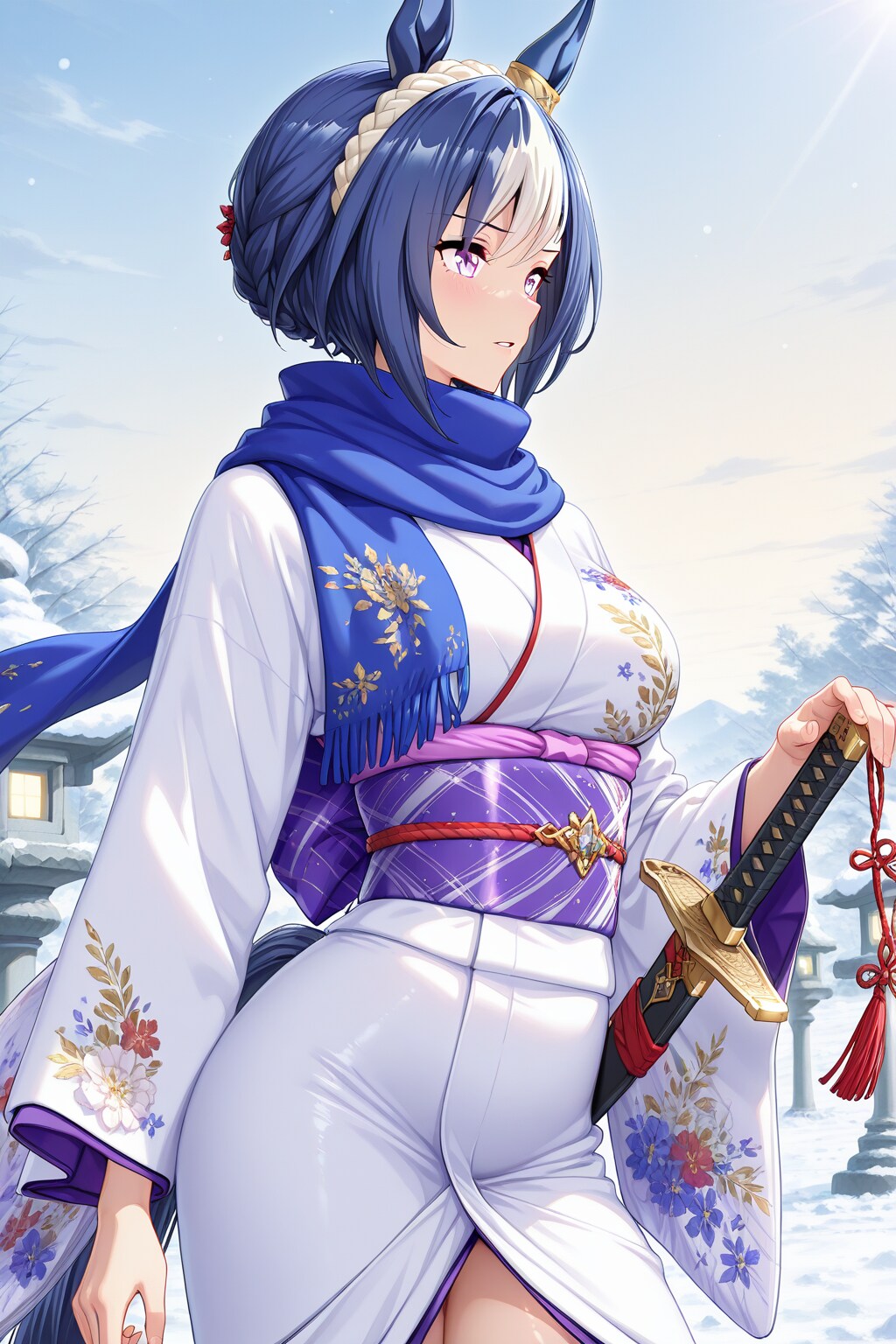 着物シーザリオ(日本刀装備) | の人気AIイラスト・グラビア