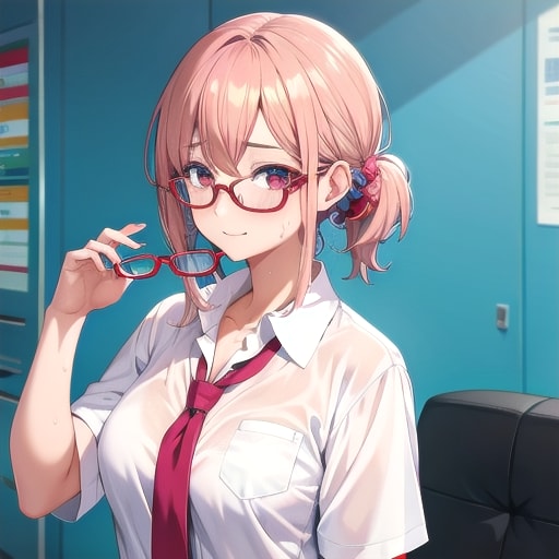 恥じらいメガネっ子さん