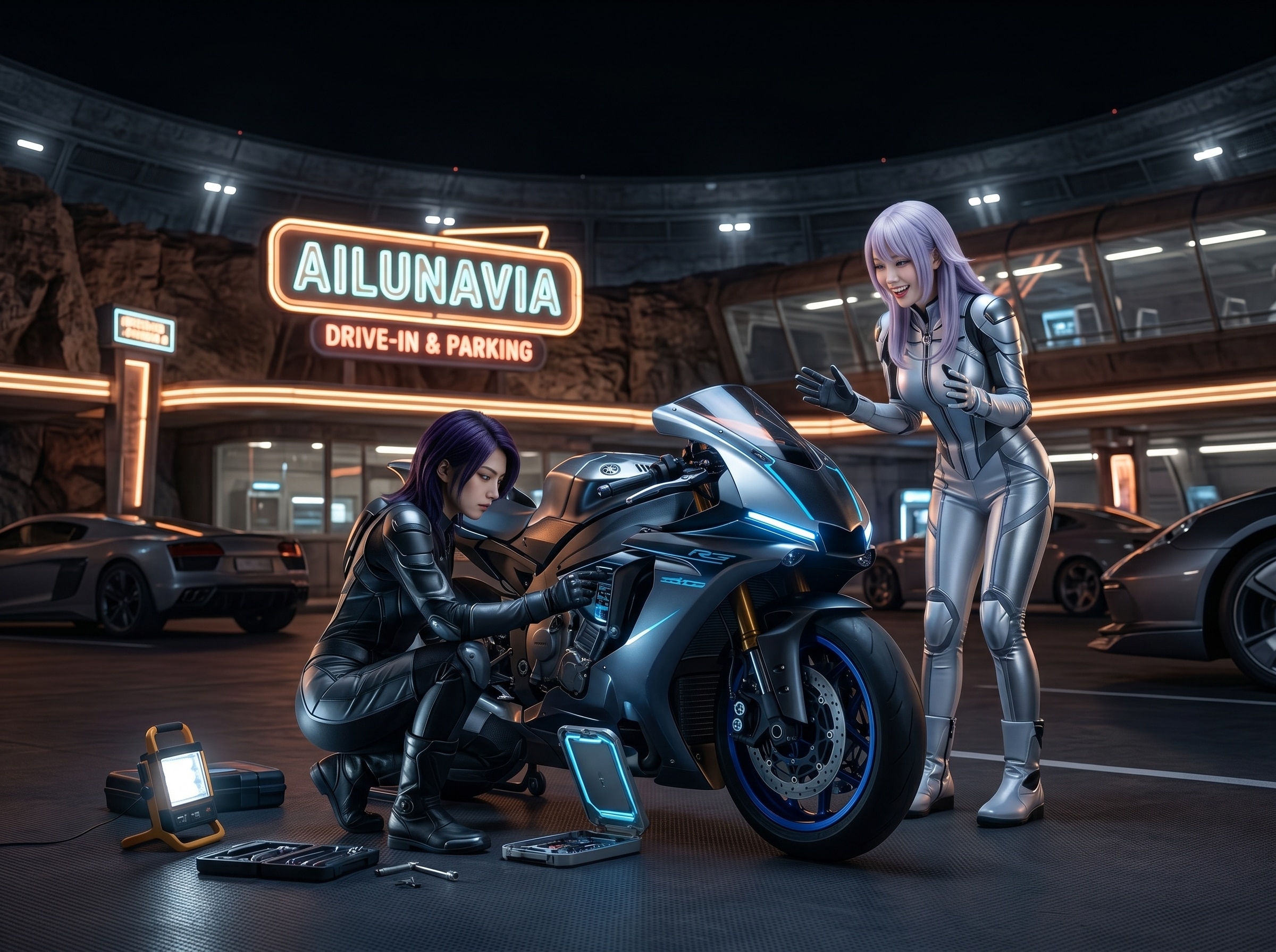 AILUとLUNA 月面タンデムツーリング