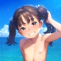 水着胸ちら 4枚目
