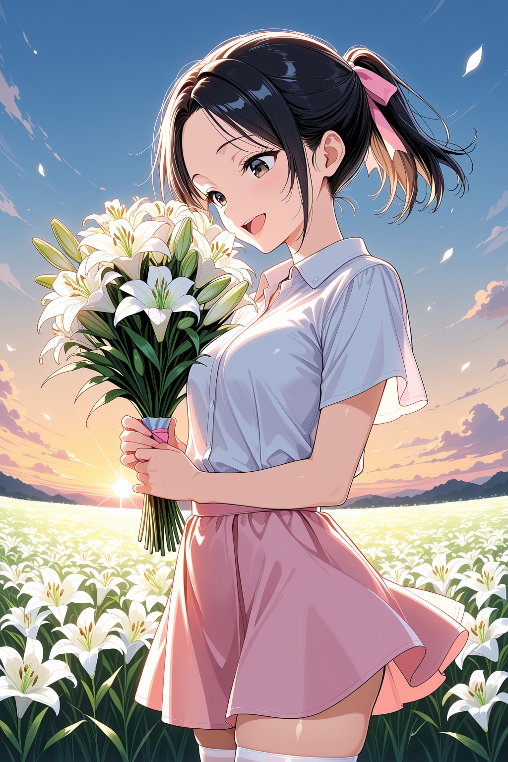 桃花と花園