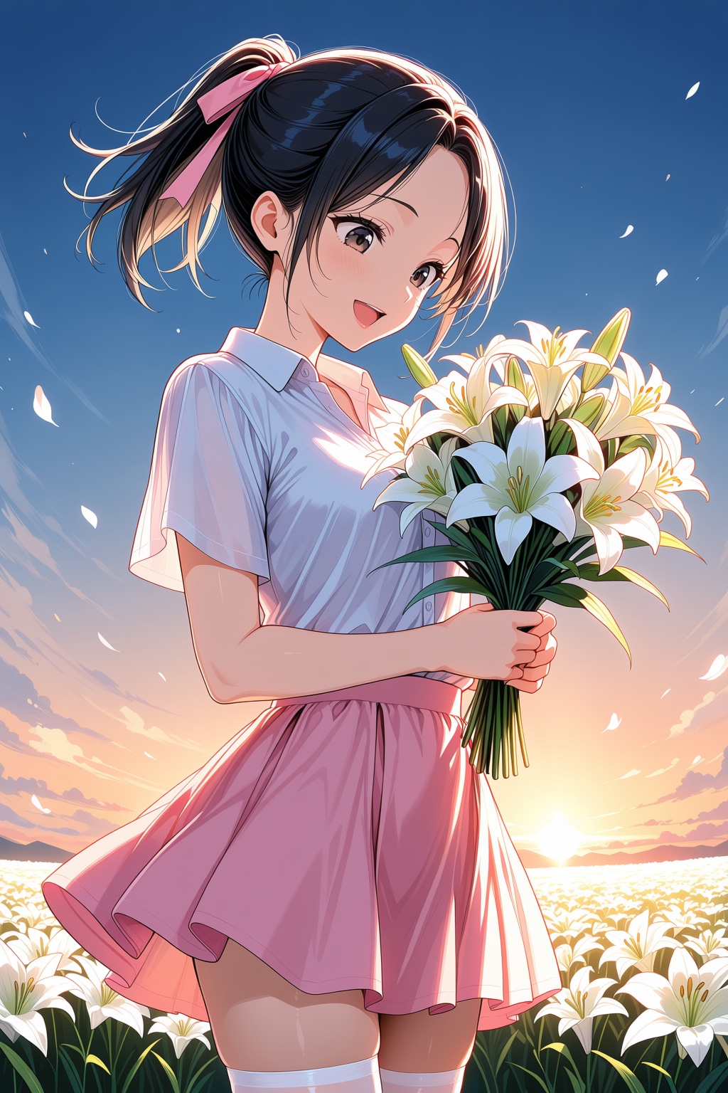 桃花と花園