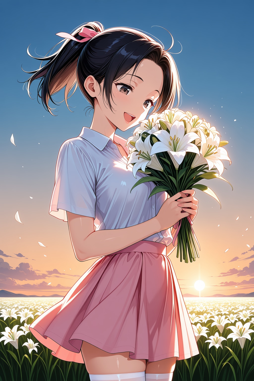 桃花と花園