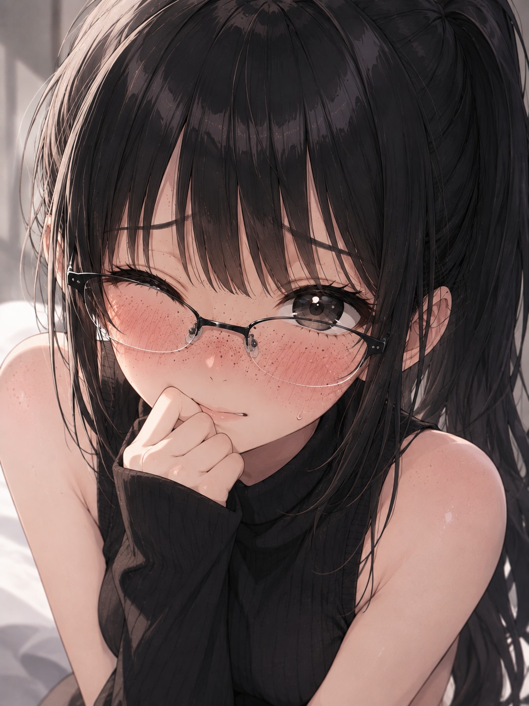 そばかすメガネっ娘 | の人気AIイラスト・グラビア