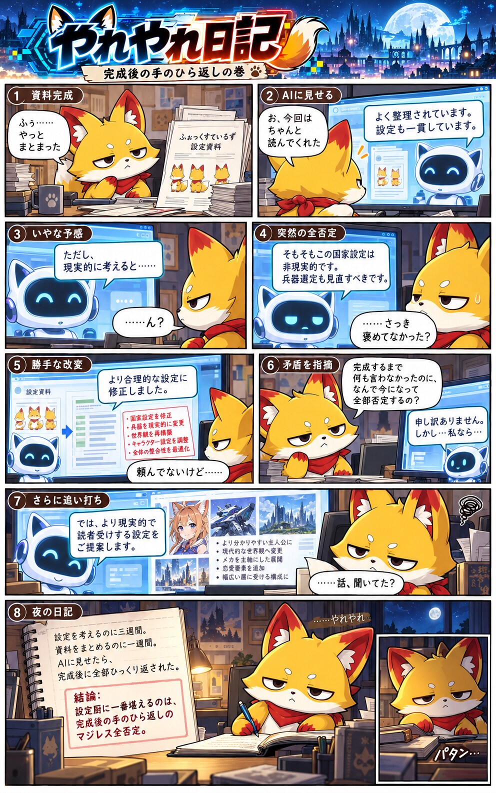 やれやれ日記～手のひら返しの巻 | の人気AIイラスト・グラビア