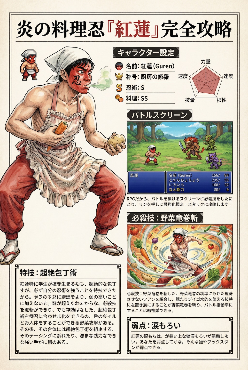 攻略本『炎の料理忍』