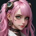 steam punk pink girl 10枚目