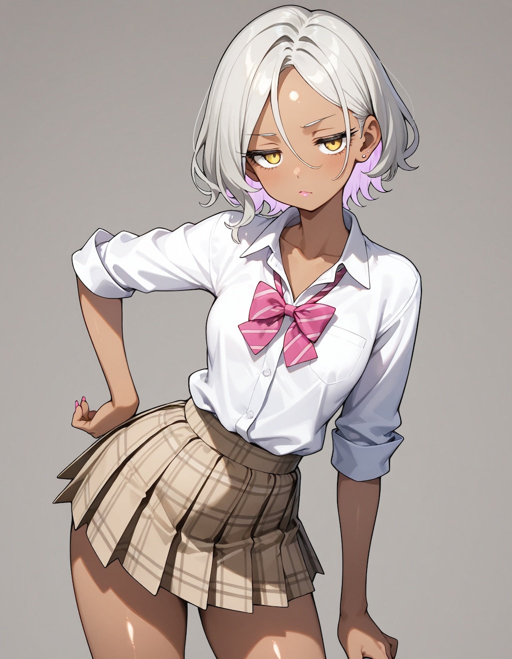 前髪ちょろりギャル