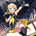 SOUR式鏡音リンがステージで歌いパンチラ 4枚目