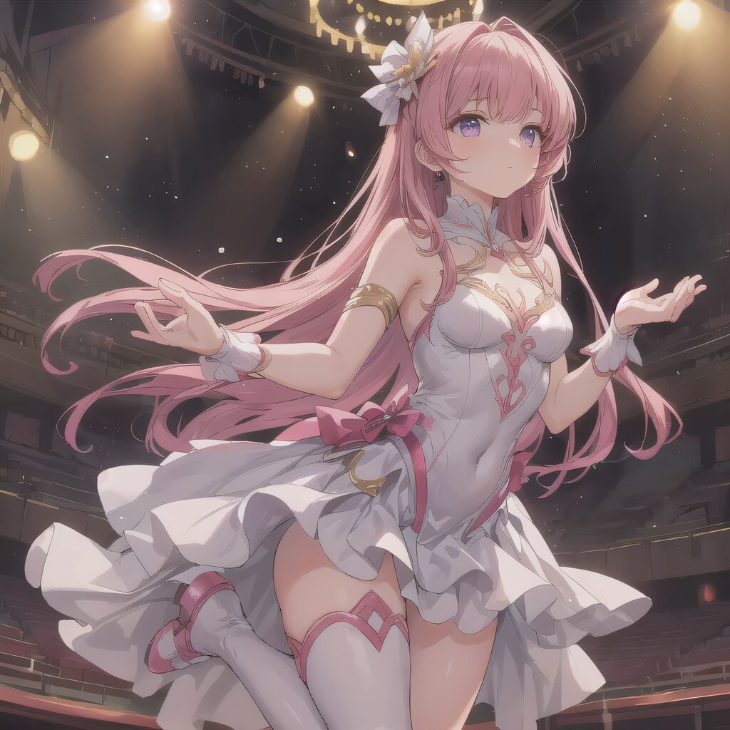 ピンク髪ロングで演劇の少女２