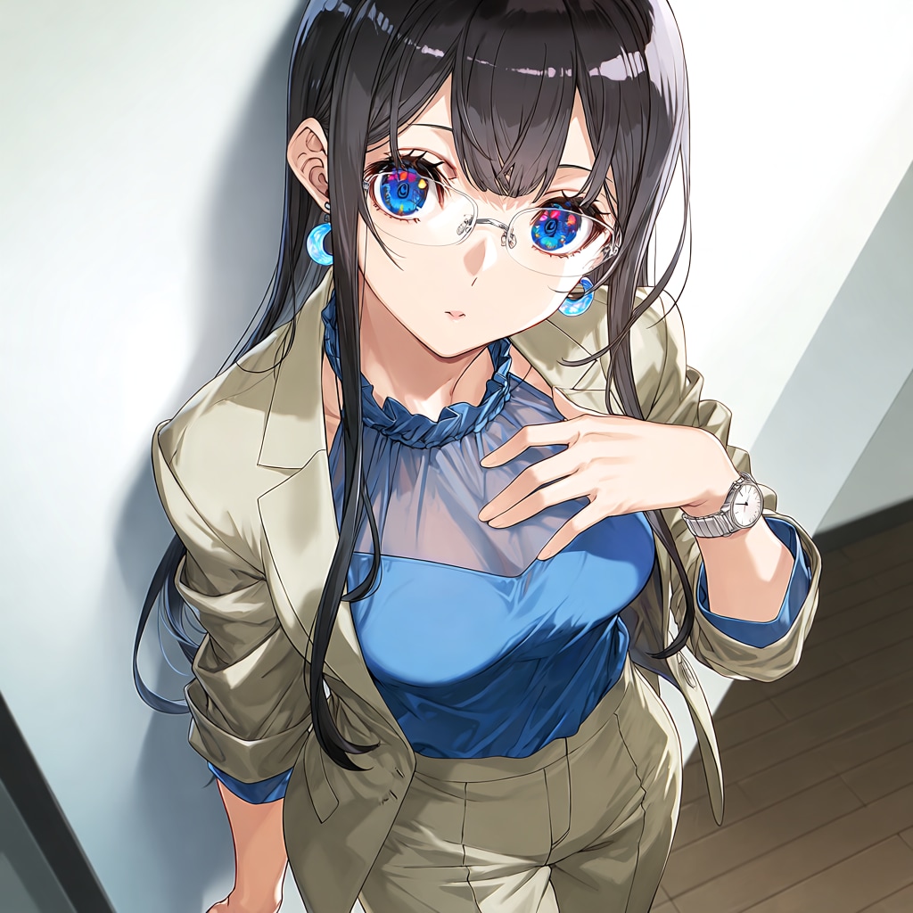 ベージュスーツ