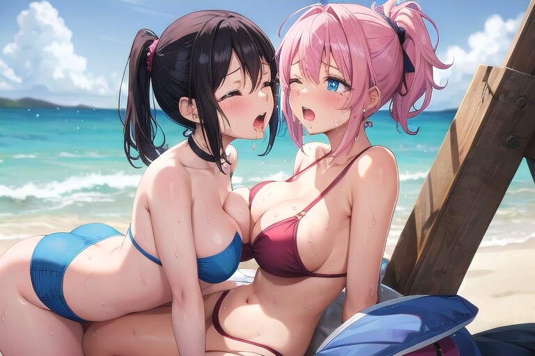 乳合わせ百合