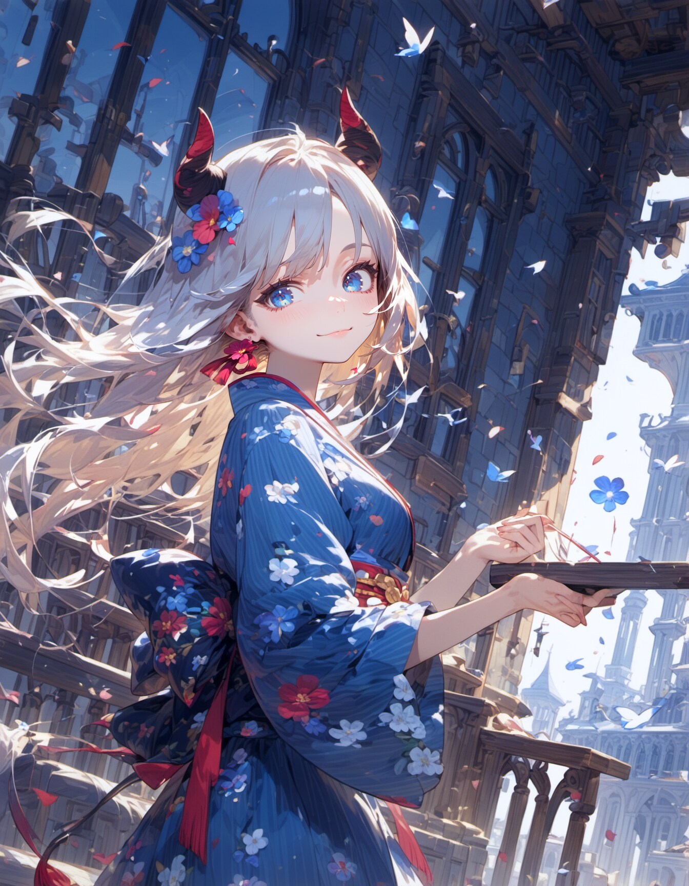 floral print | の人気AIイラスト・グラビア