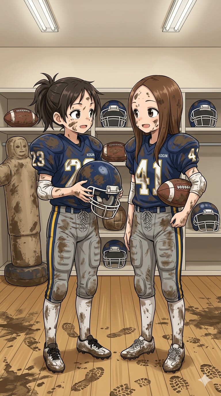 🏈泥まみれの女子アメフト 168