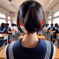 のびかちゃんのポニーテール 4枚目