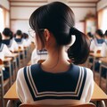 のびかちゃんのポニーテール 3枚目