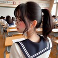 のびかちゃんのポニーテール 5枚目