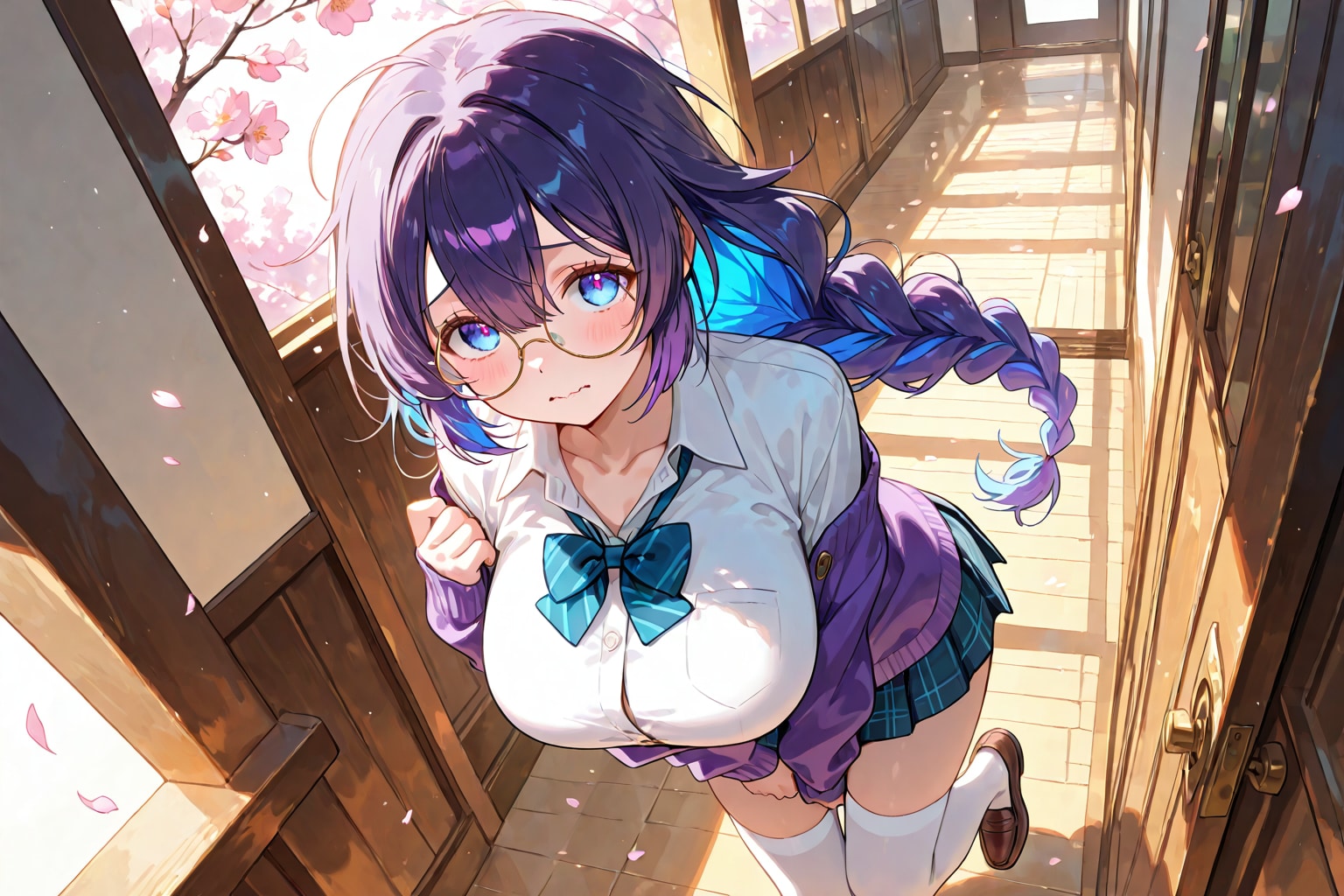 入学早々に迷う | の人気AIイラスト・グラビア