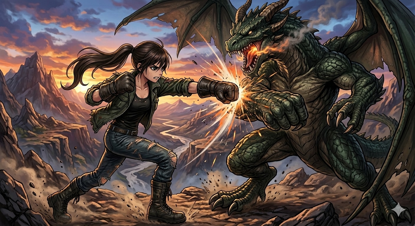 ドラゴンとも拳で語り合える。