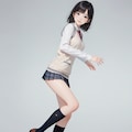 ニットベストJK立ち絵 5枚目