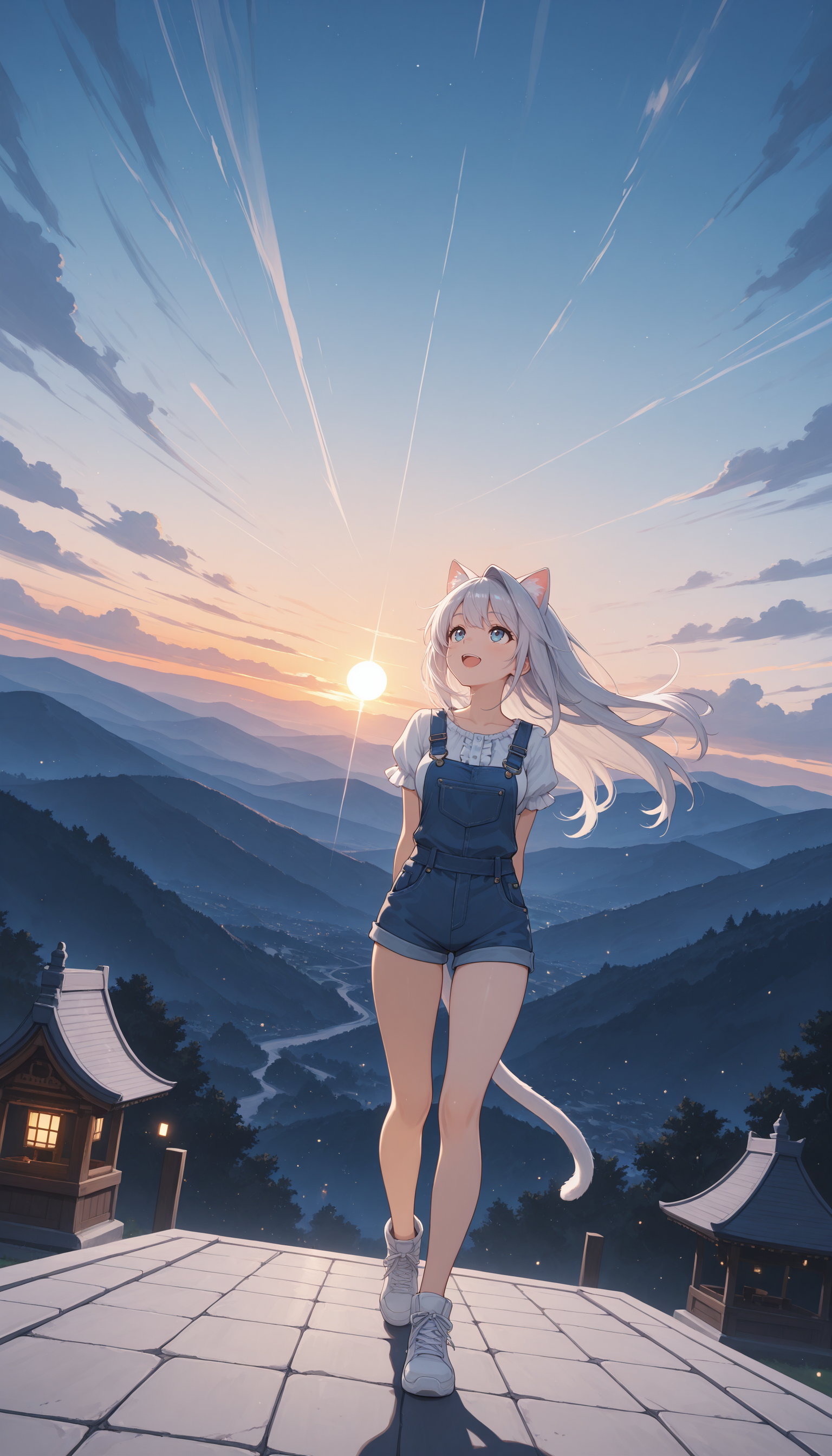 めるの探検-夕日の景色- | の人気AIイラスト・グラビア