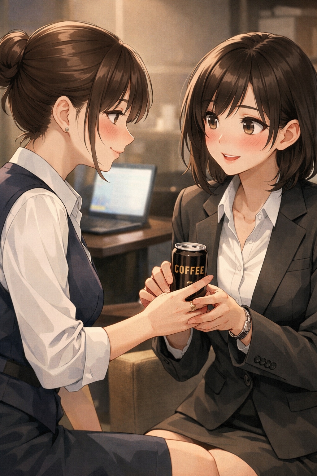 お疲れ様です。（缶ジュース発売記念日　01） | の人気AIイラスト・グラビア