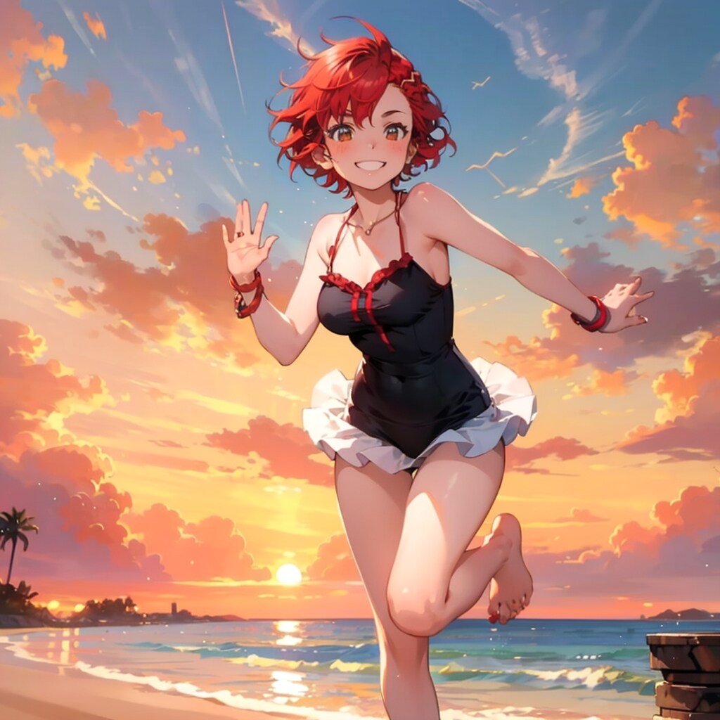 全力ビキニ少女29(赤髪の美少女ってイイっすよね～)